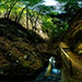 a wood in Kroazia National Park, out of the trail 360 panorama
